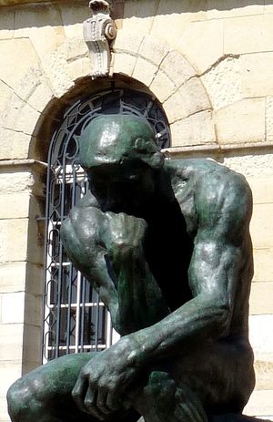 Le Penseur sur la tombe de Rodin et de Rose