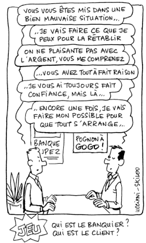humour banquier client