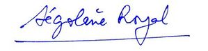signature segolene royal