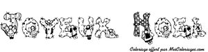 Coloriage joyeux Noël 3