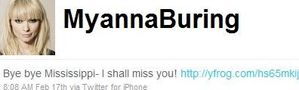MyAnna Buring tweets abt quitting BR