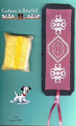 bea463 MP hardanger et etui mouchoirs