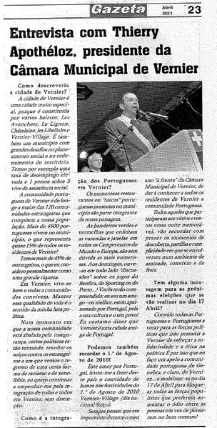 2011 04 Interview Gazeta TAP