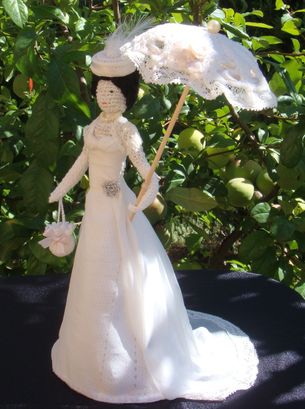 Poupée mariage belle époque
