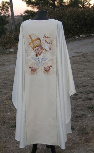 chasuble Jean-Paul II