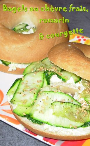 Bagels chèvre, romarin, courgette2
