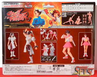 060-Chun-Li and Sakura Microman Takara Figures Back
