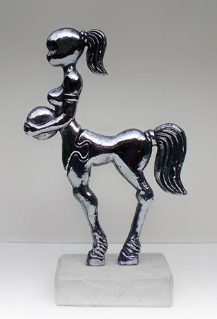 sculpture-zinc-femme-cheval