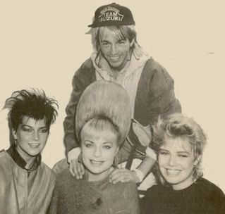 Mari Wilson , Toyah Wilcox & Kim Wilde.