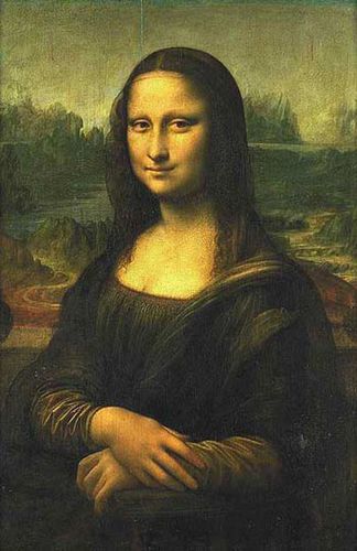 Portrait de Mona lisa (dit La Joconde), 1503, hsbois,(53 X