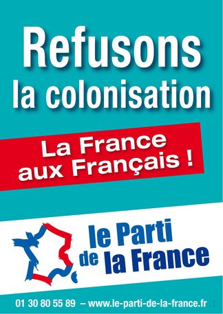 Affiche refusons la colonisation