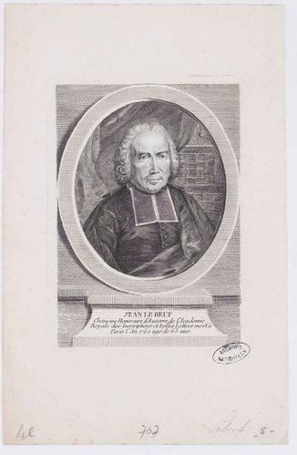 Jean Lebeuf, Chanoine honoraire d'Auxerre