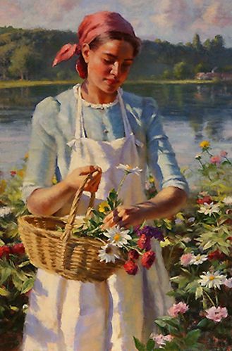 gregory frank harris g1039 wildflowers on the rivers edge s
