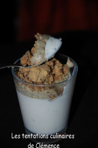 panna cotta bleu, champignons, crumble noix2