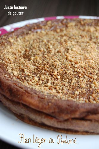 flan léger pralin