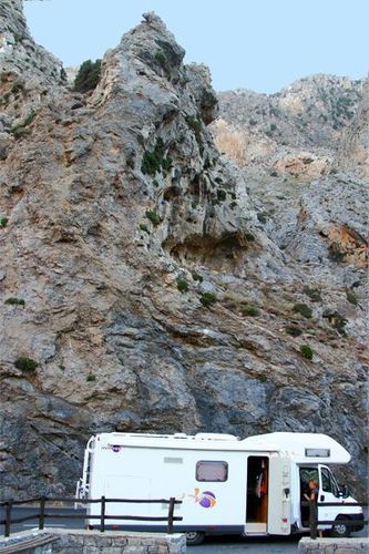 730a1 Halte dans les gorges entre Rethymno et Preveli