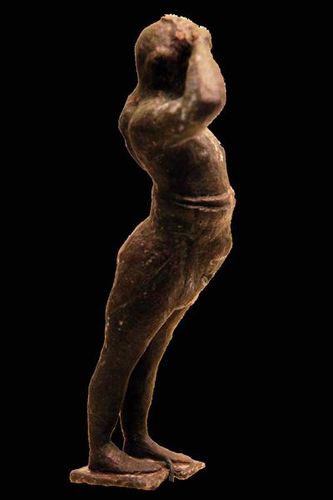 740g1 figurine d'adorant en bronze (1600-1300 avt JC)