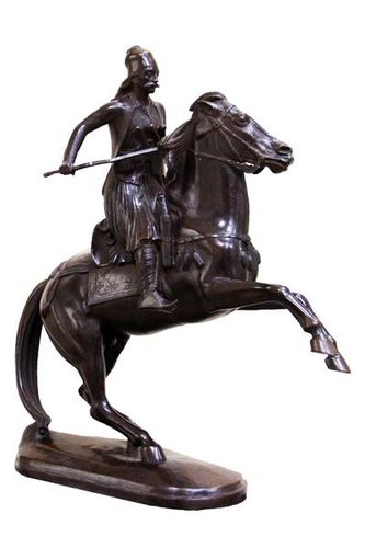 765c5 Georges Karaiskaki à cheval (musée historique d'Ath
