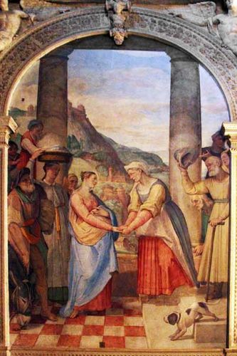914g4 Lorette, chapelle des ducs d'Urbino, Visitation