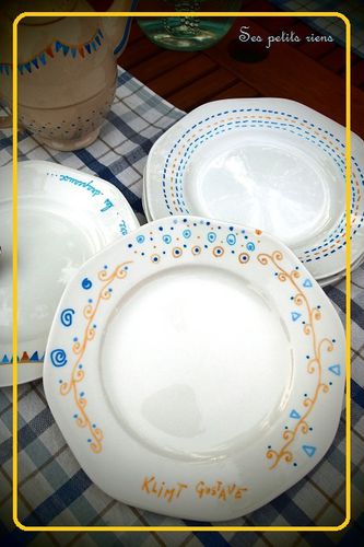 assiettes peintes 2