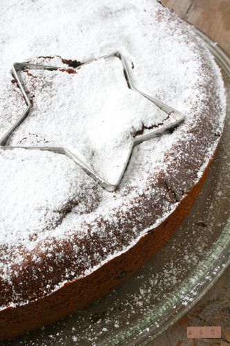 Gâteau moelleux fondant chocolat Amandes & pommes-copie-3