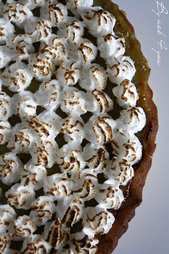tarte meringuée rhubarbe i