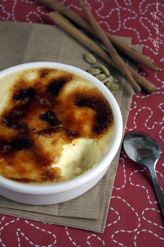 crème brûlée au safran a
