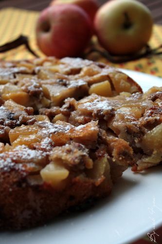 gateau pomme noix c