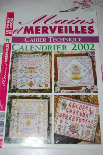 mains et merveilles calendrier 2002