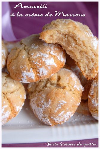 amaretti à la crème de marrons