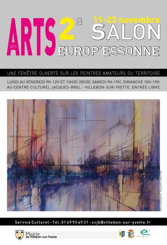 Affiche 2e Salon des Arts Europ'Essonne