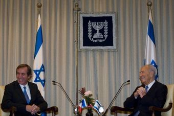 Shimon Peres and French Ambassador about Gilad Shalit and Iran
