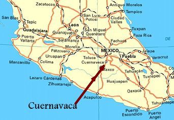 cuernavaca carte du mexique