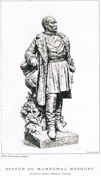 Statue de Bosquet par Millet de Marcilly