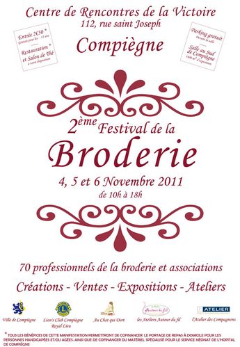 Affiche Festival de la Broderie
