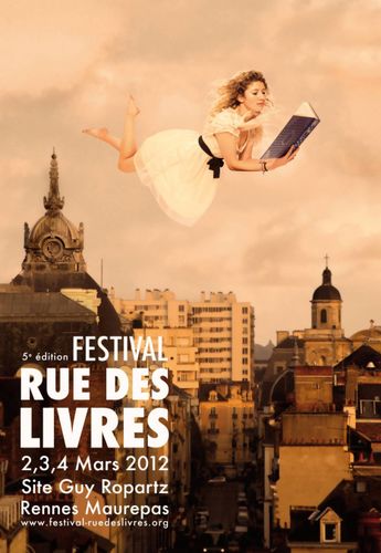 Affiche rue des livres grand format