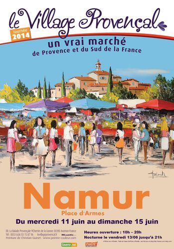 Affiche du Village Provencal Namur 2014 - namur.over-blog