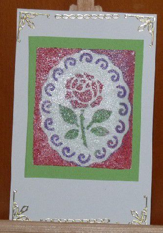 carte fleur emboss sable1