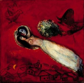 13 Chagall 50 Les amants au ciel rouge San rancisco Moma