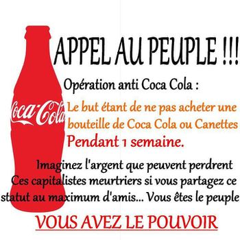 BOYCOTT COCACOLA