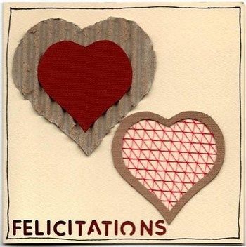 carte de félicitations : mariage (4) - Scrapbooking de Stéphanie