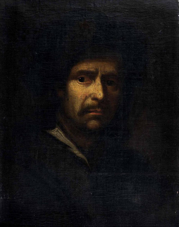 peinture homme sombre
