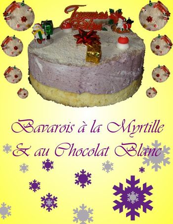 Bavarois Myrtille - Chocolat Blanc 2 Affichage Web grand fo