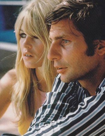 1966 - Avec son mari Gunter Sachs