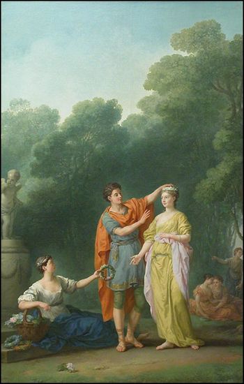 joseph marie vien amant couronnant maitresse