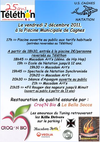 Téléthon piscine Cagnes