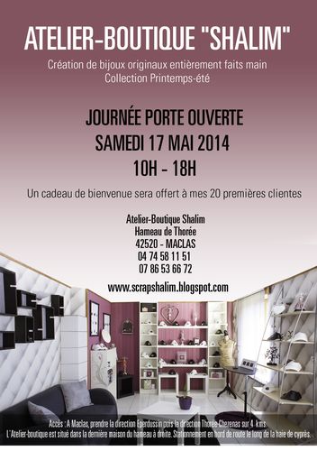 FLYER PORTE OUVERTE OUVERTURE BOUTIQUE