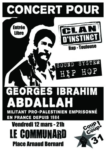 affiche Georges Abdallah concert coup pour coup 31