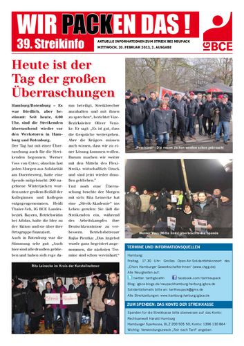 Streikzeitung Nr. 39