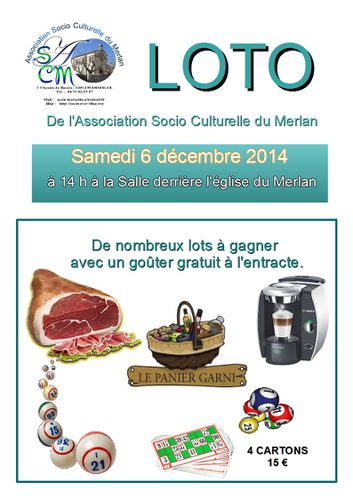 ASCM affiche LOTO 6.12.14 rectifiée le 2.11.14 à 19h